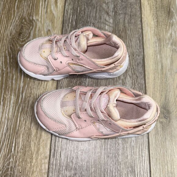 Nike Huarache Run Toddler Youth US Size 10C Prism Pink 859592-600 Sneaker Shoes - Picture 6 of 11